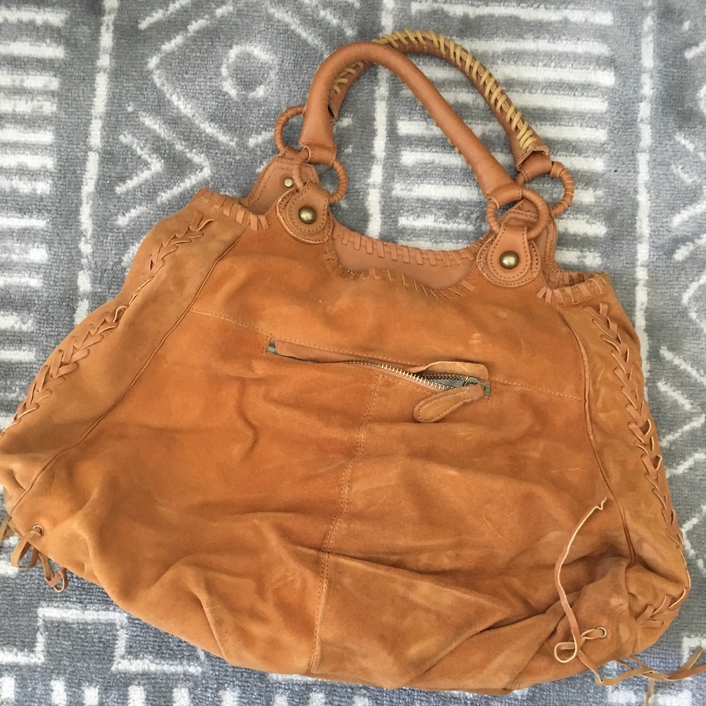 Suede shoulder Bag